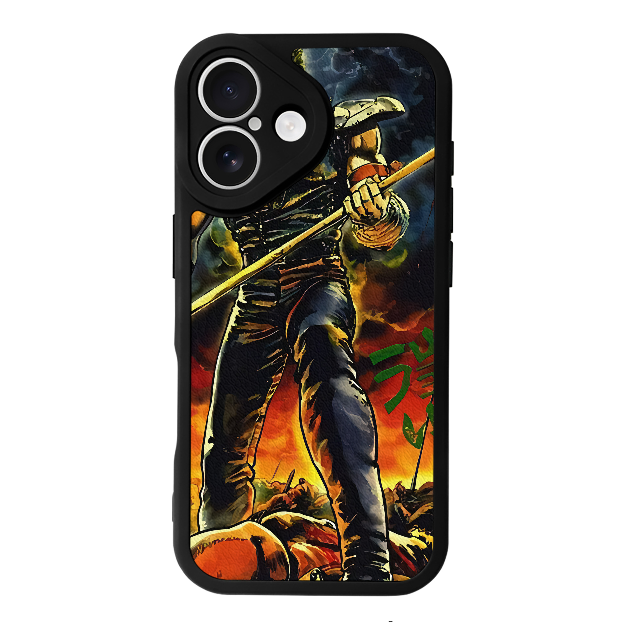 （画像用） 北斗の拳 Fist of the North Star 【iPhone 16シリーズ対応】シリコンスマホケース（レザー調） 材質：シリコン